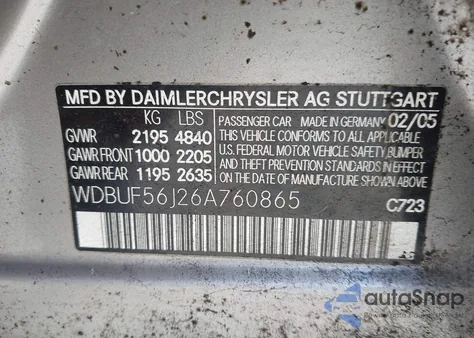 2006 Mercedes-Benz E 350 z USA, uszkodzony, nr VIN WDBUF56J26A760865